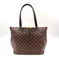 Louis Vuitton Westminster GM Damier Ebene Leather Brown Tote Bag Gold