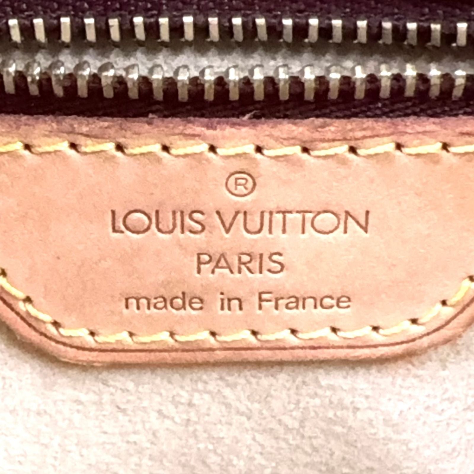 Louis Vuitton Looping MM Monogram Leather Brown Light Handbag Gold — view 4