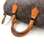 Louis Vuitton Speedy 30 Monogram Leather Brown Light Handbag Gold — view 5