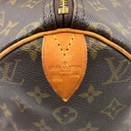 Louis Vuitton Speedy 30 Monogram Leather Brown Light Handbag Gold — view 4