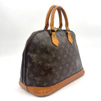 Louis Vuitton Alma PM Monogram Leather Brown Light Handbag Gold — view 2