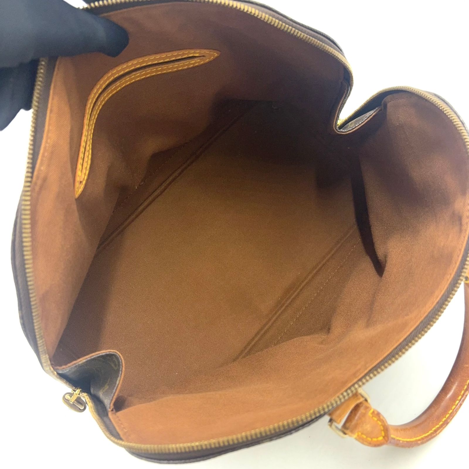 Louis Vuitton Alma PM Monogram Leather Brown Light Handbag Gold — view 3