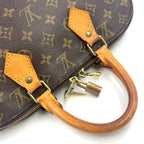 Louis Vuitton Alma PM Monogram Leather Brown Light Handbag Gold — view 8