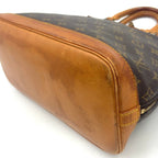 Louis Vuitton Alma PM Monogram Leather Brown Light Handbag Gold — view 6