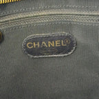 Chanel CC Logo Chain Lambskin Dark Brown Tote Bag Gold — view 4