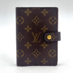 Louis Vuitton Agenda PM Brown Notebook Cover Gold