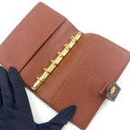 Louis Vuitton Agenda PM Brown Notebook Cover Gold — view 3