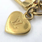 Louis Vuitton LV Heart Gold Plated Red Micro Charm Keychain — view 7