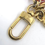Louis Vuitton LV Heart Gold Plated Red Micro Charm Keychain — view 3