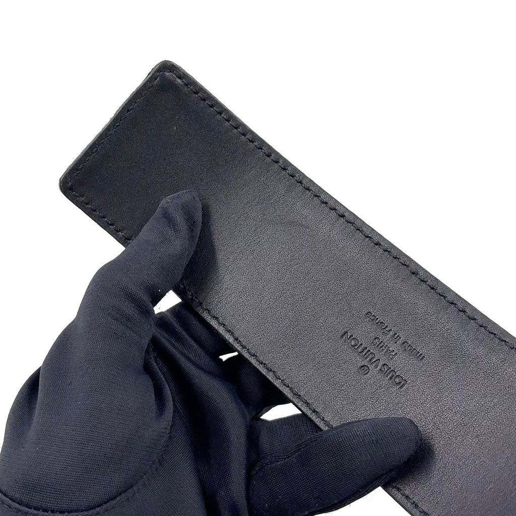 Louis Vuitton Bracelet Serrure Suhali Noir Canvas Black Gold — view 8