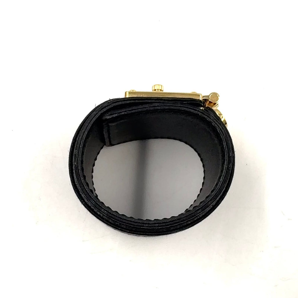 Louis Vuitton Bracelet Serrure Suhali Noir Canvas Black Gold — view 3