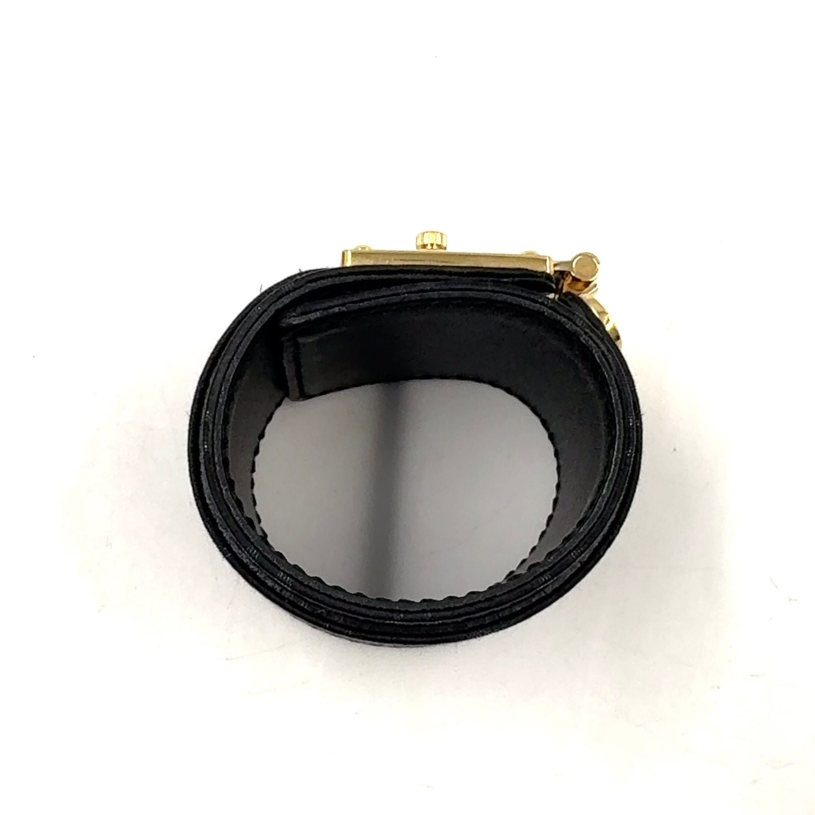Louis Vuitton Bracelet Serrure Suhali Noir Canvas Black Gold — view 3