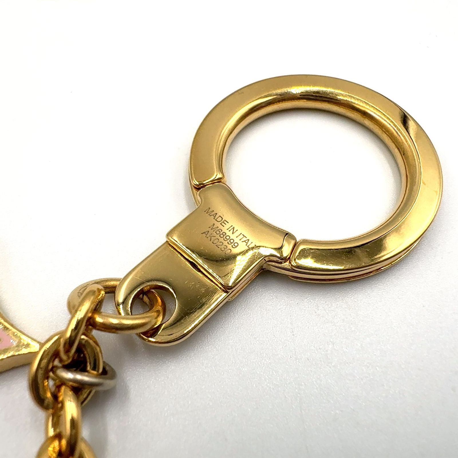 Louis Vuitton Bijou Sac Chaine Spring Street Key Ring Brown Black Light Pink — view 4