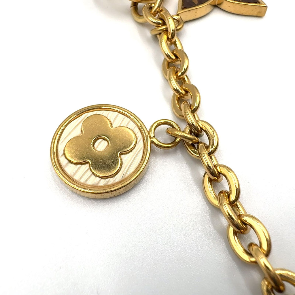 Louis Vuitton Bijou Sac Chaine Spring Street Key Ring Brown Black Light Pink — view 7