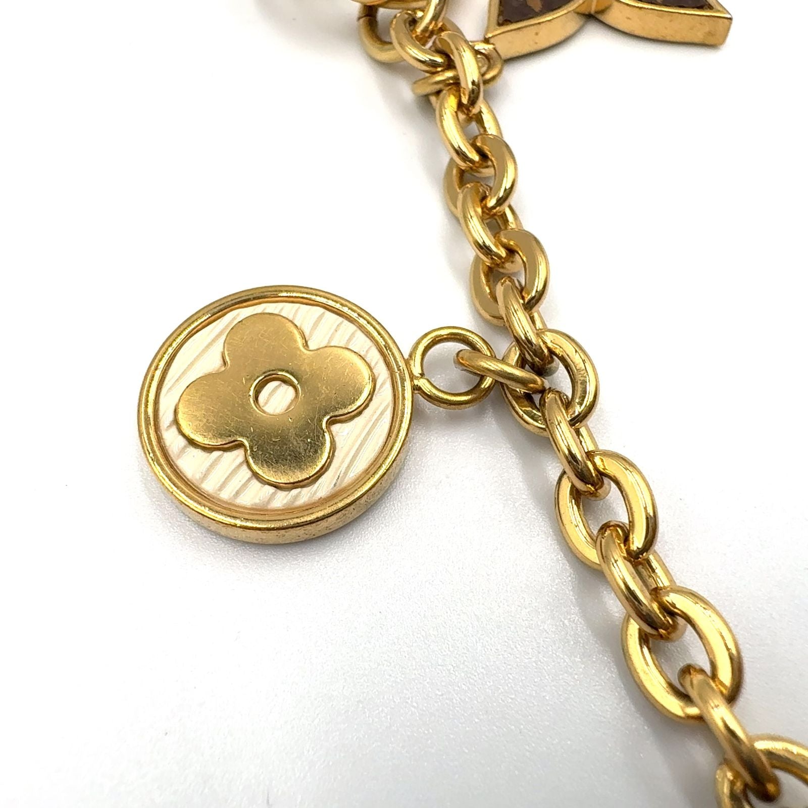 Louis Vuitton Bijou Sac Chaine Spring Street Key Ring Brown Black Light Pink — view 7