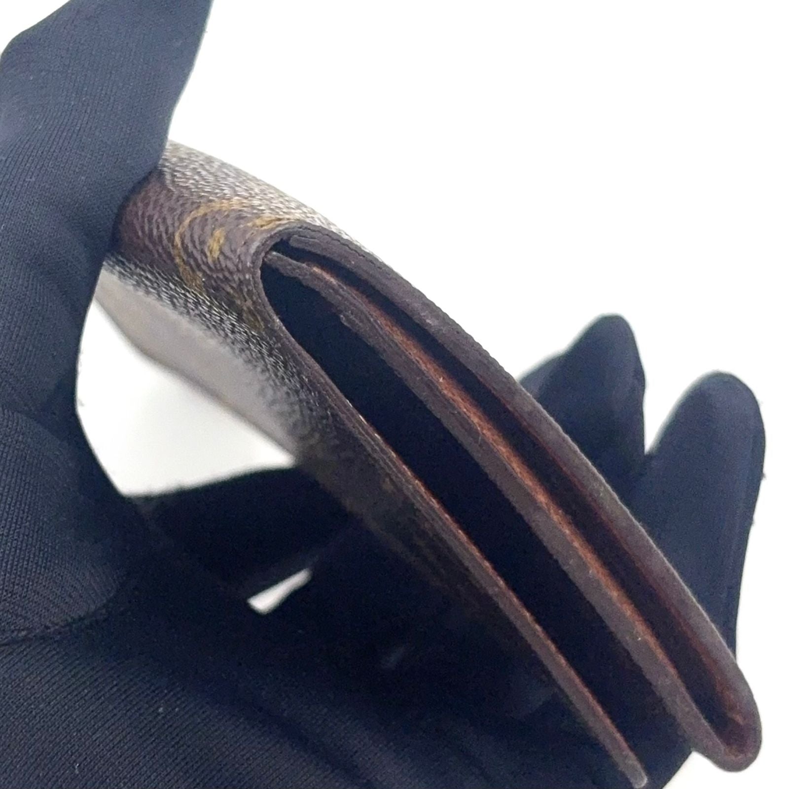 Louis Vuitton Porto Cartes Credit Monogram Brown Bifold Wallet Billfold — view 8