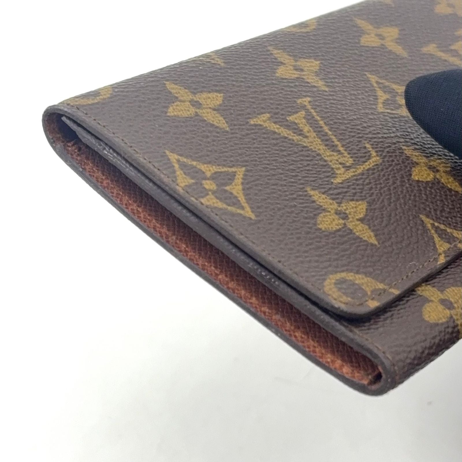Louis Vuitton Porto Cartes Credit Monogram Brown Bifold Wallet Billfold — view 6