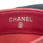 Chanel Classic Caviar Leather Red Card Case Silver — view 4