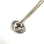 Gucci Interlocking G Silver Necklace — view 2