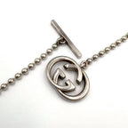 Gucci Interlocking G Silver Necklace — view 7