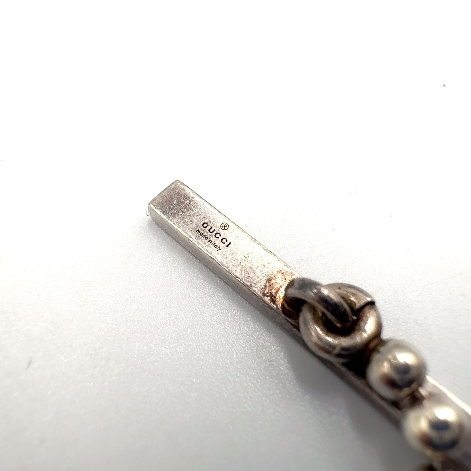 Gucci Interlocking G Silver Necklace — view 4
