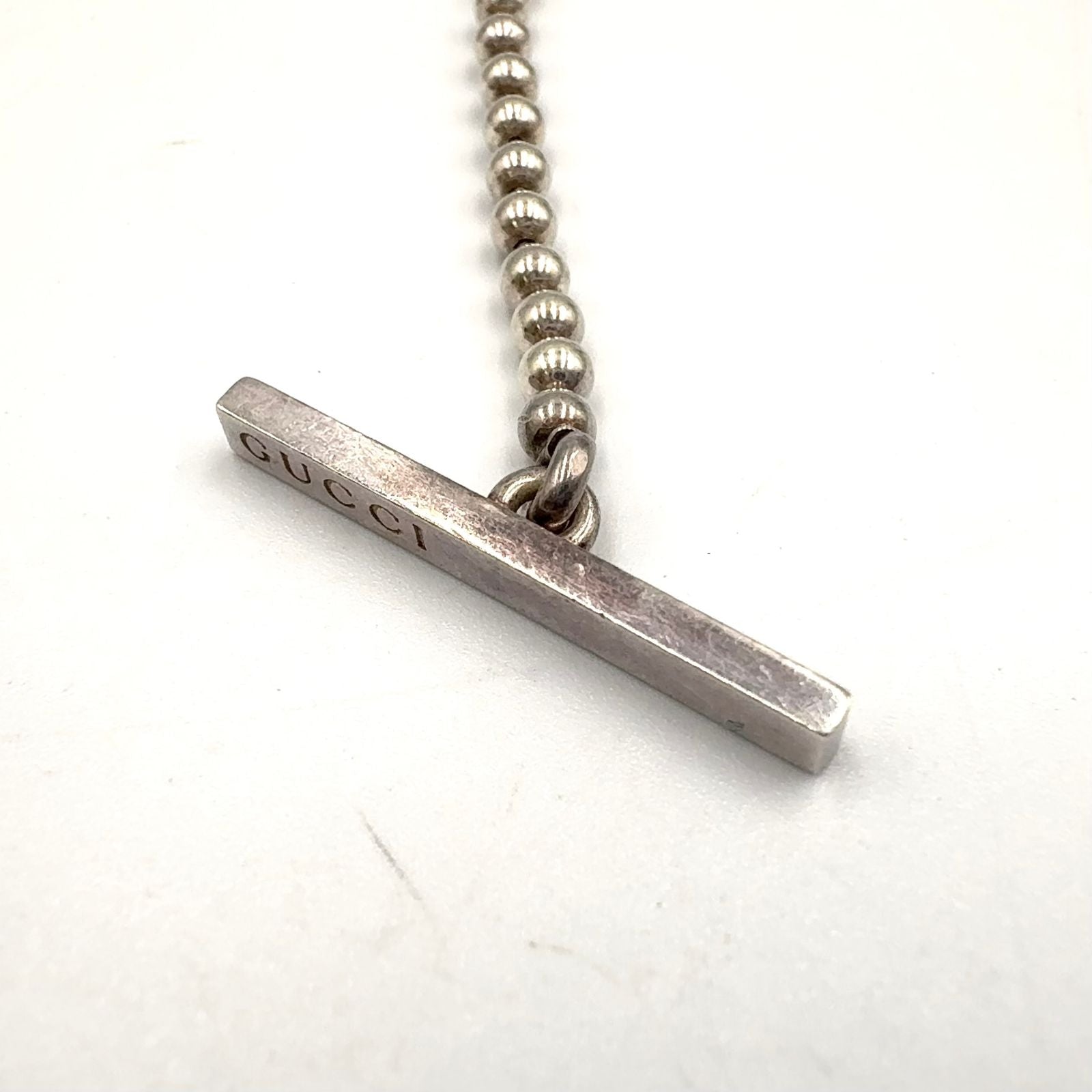 Gucci Interlocking G Silver Necklace — view 5