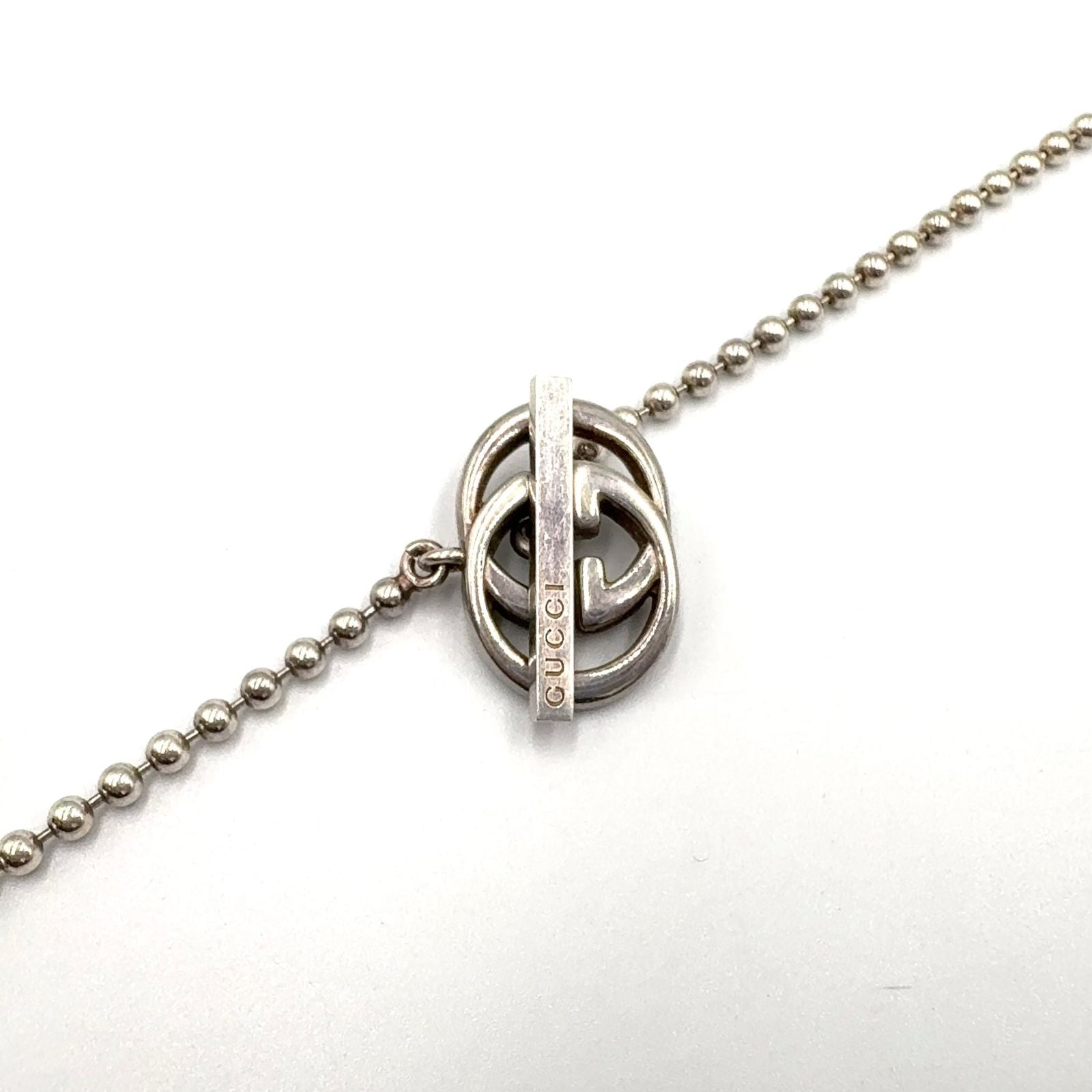 Gucci Interlocking G Silver Necklace — view 6