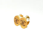 Chanel CC Logo Gold Plated Earrings — view 2