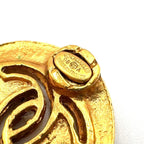 Chanel CC Logo Gold Plated Earrings — view 4