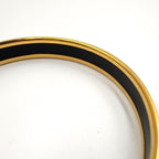 Hermes Enamel Metal Gold Multicolor Bracelet Bangle — view 7