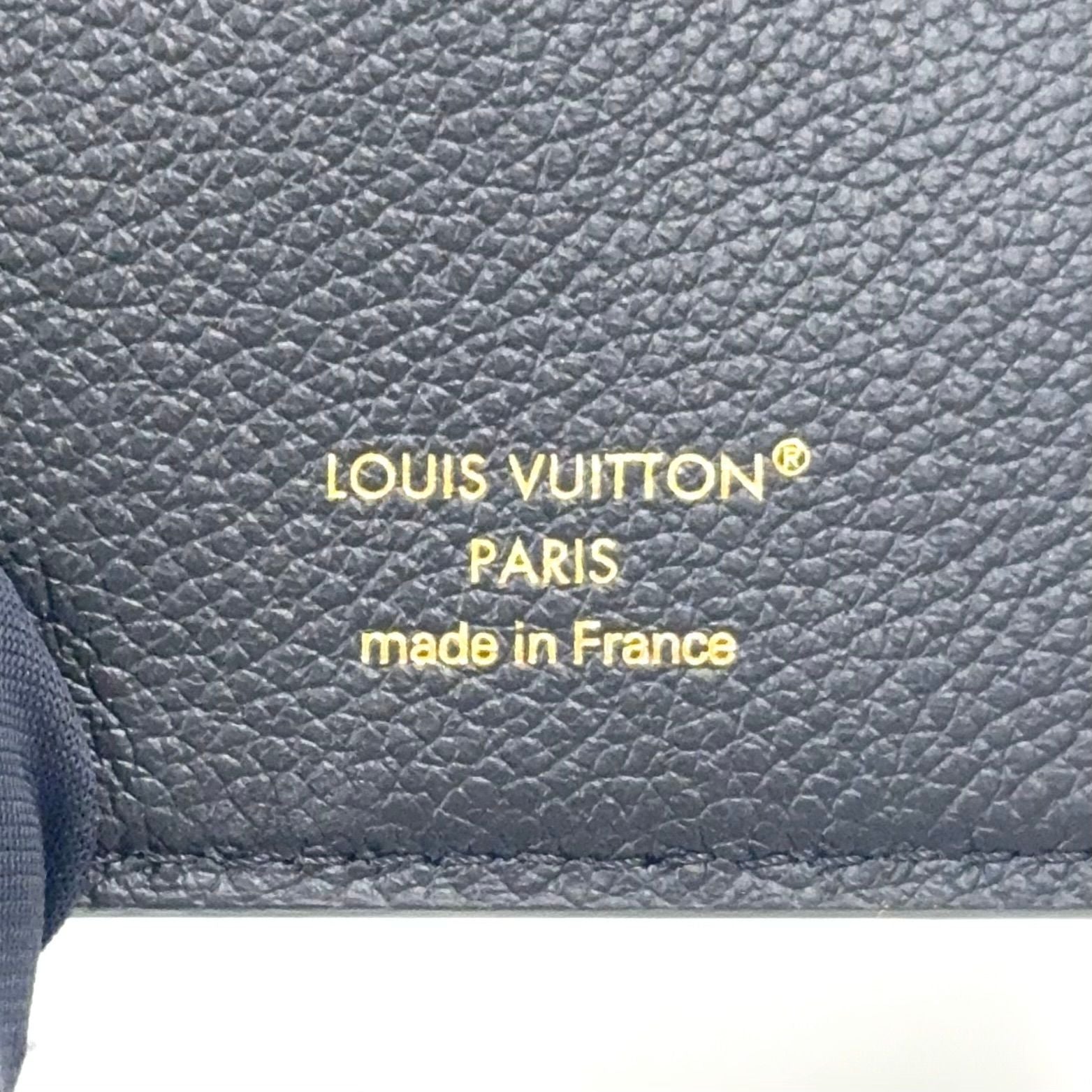 Louis Vuitton Portefeuille Clair Monogram Empreinte Noir Enabled Leather Black — view 4