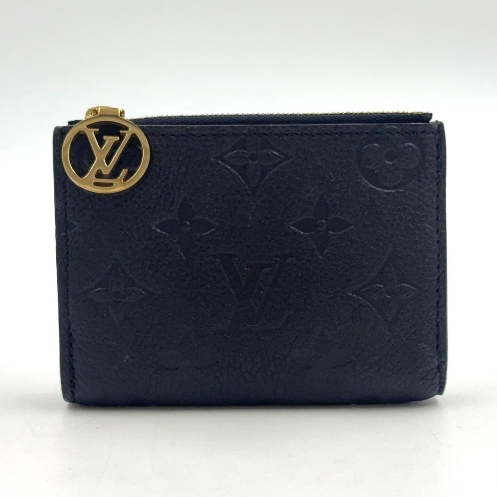 Louis Vuitton Portefeuille Clair Monogram Empreinte Noir Enabled Leather Black
