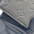 Louis Vuitton Portefeuille Clair Monogram Empreinte Noir Enabled Leather Black — view 6