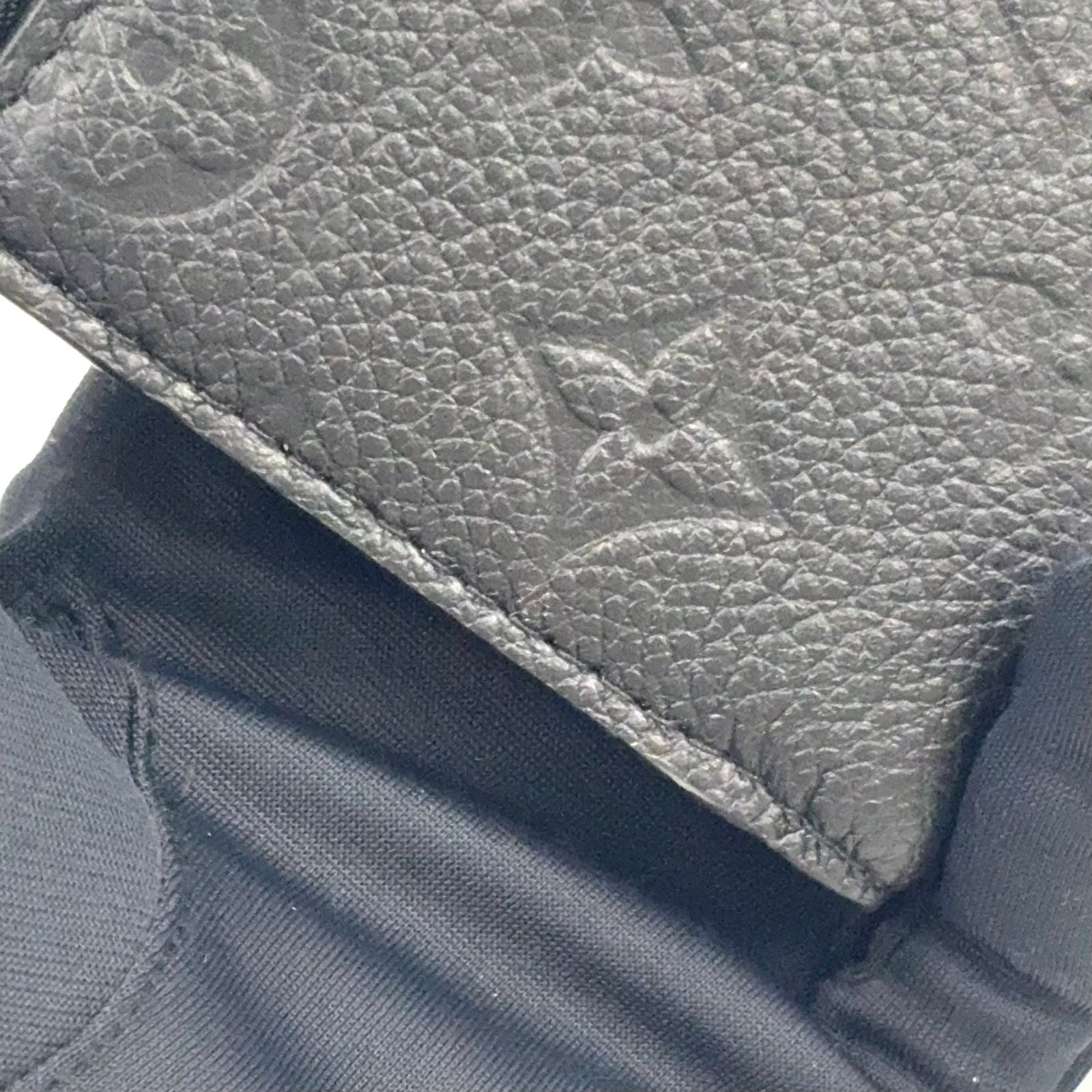 Louis Vuitton Portefeuille Clair Monogram Empreinte Noir Enabled Leather Black — view 6