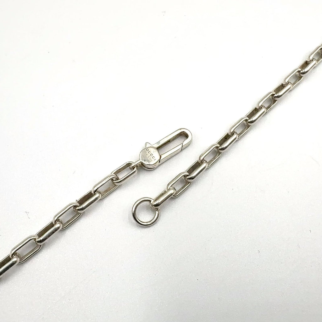 Gucci Interlocking G Silver Necklace — view 7