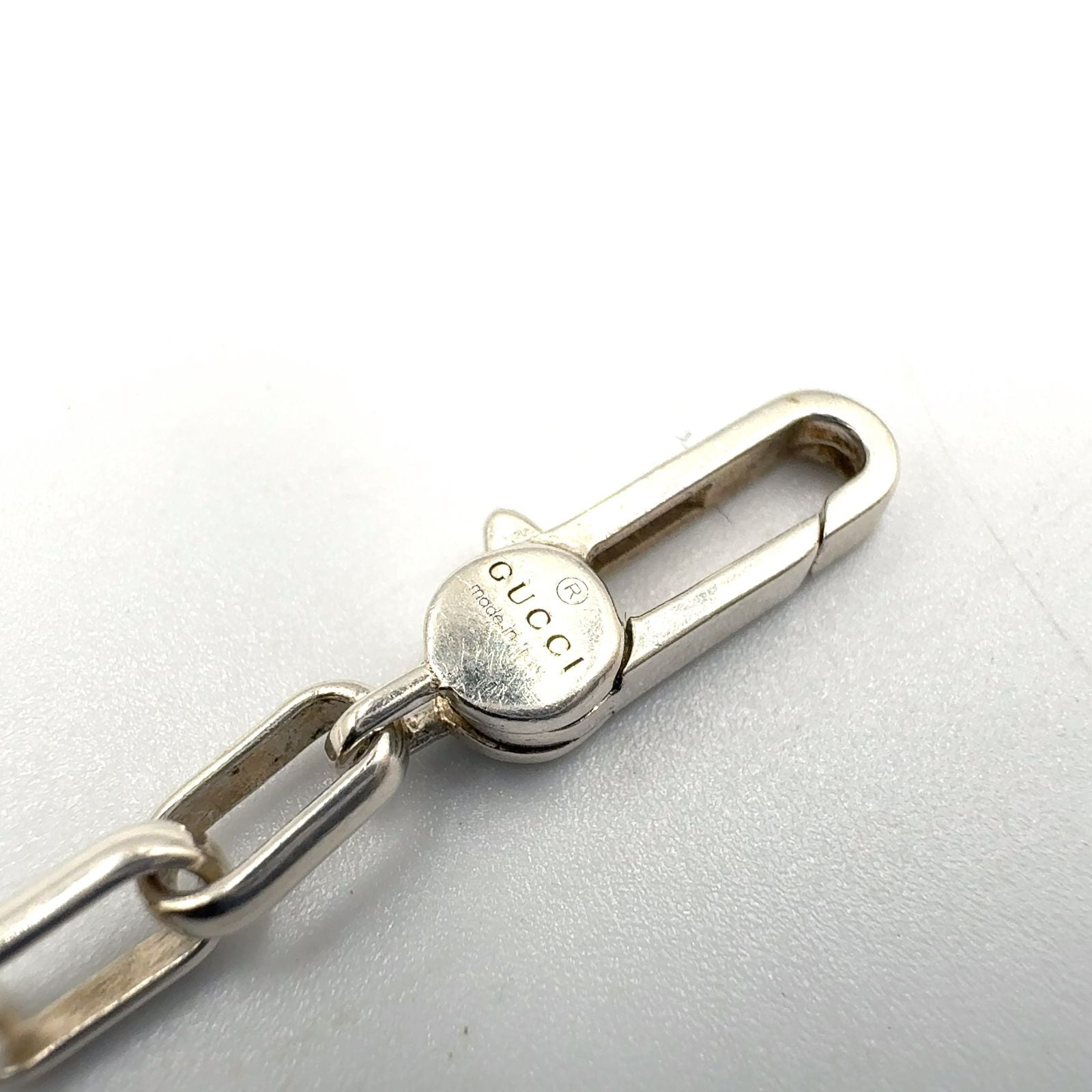 Gucci Interlocking G Silver Necklace — view 4