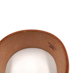 Hermes Pool Tour GM Leather Light Brown Bracelet Bangle — view 6