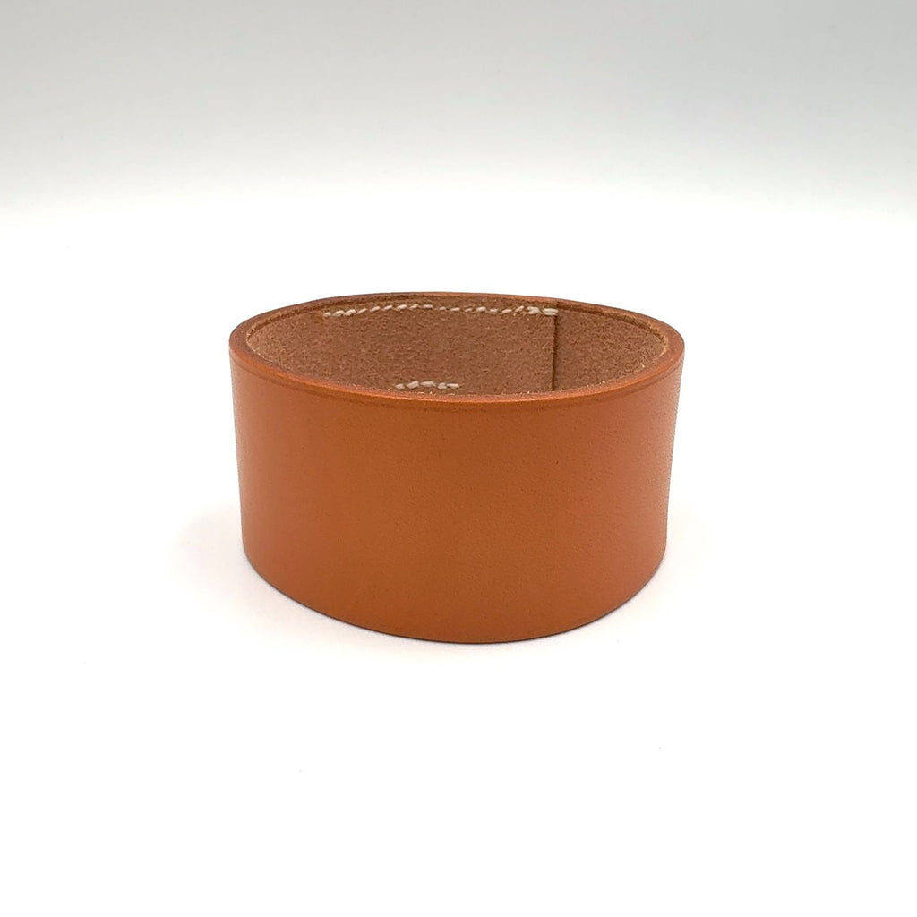 Hermes Pool Tour GM Leather Light Brown Bracelet Bangle