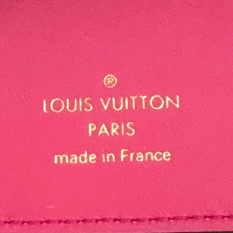 Louis Vuitton Portefeuille Capucines Enabled Leather Pink Black Trifold Wallet — view 4