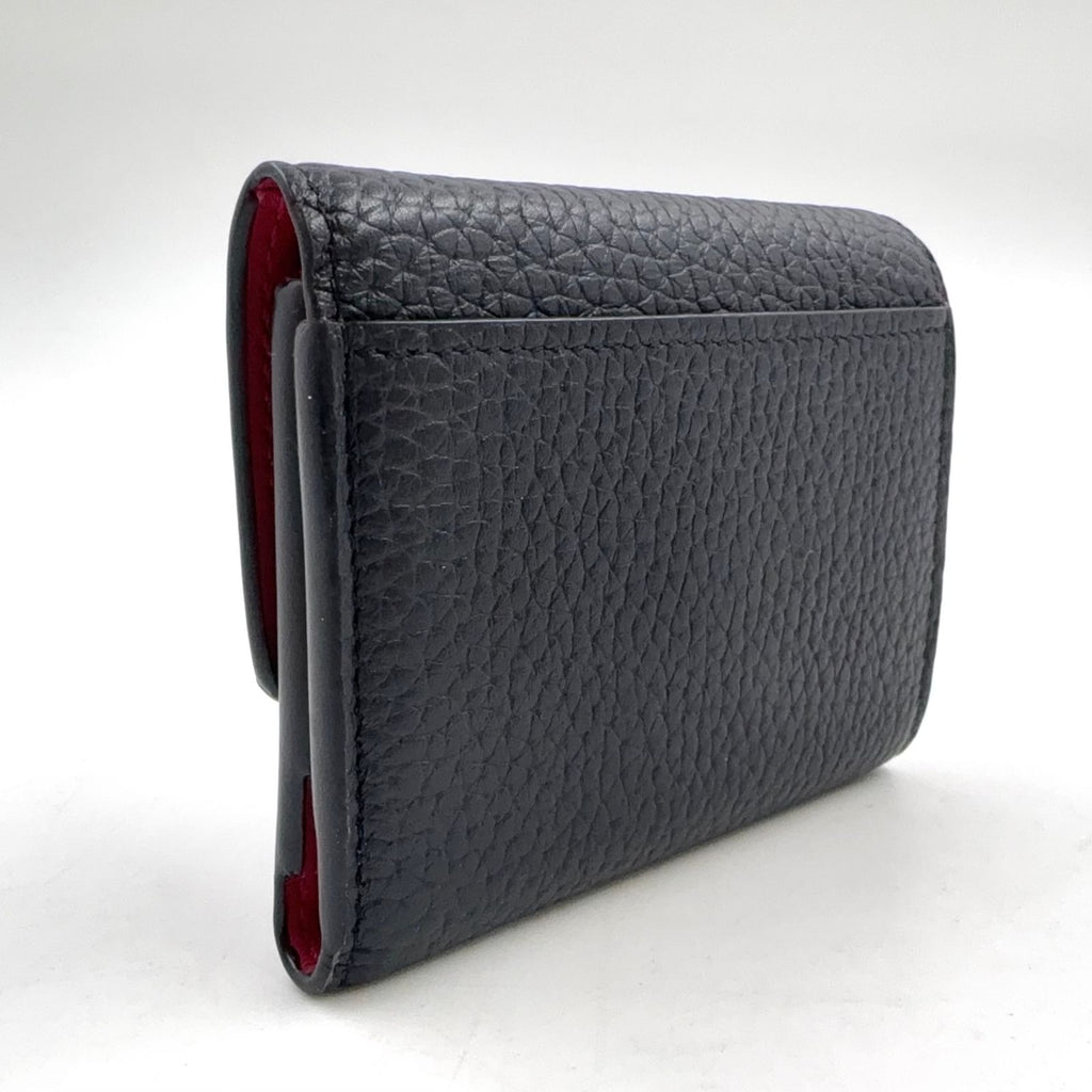 Louis Vuitton Portefeuille Capucines Enabled Leather Pink Black Trifold Wallet — view 2