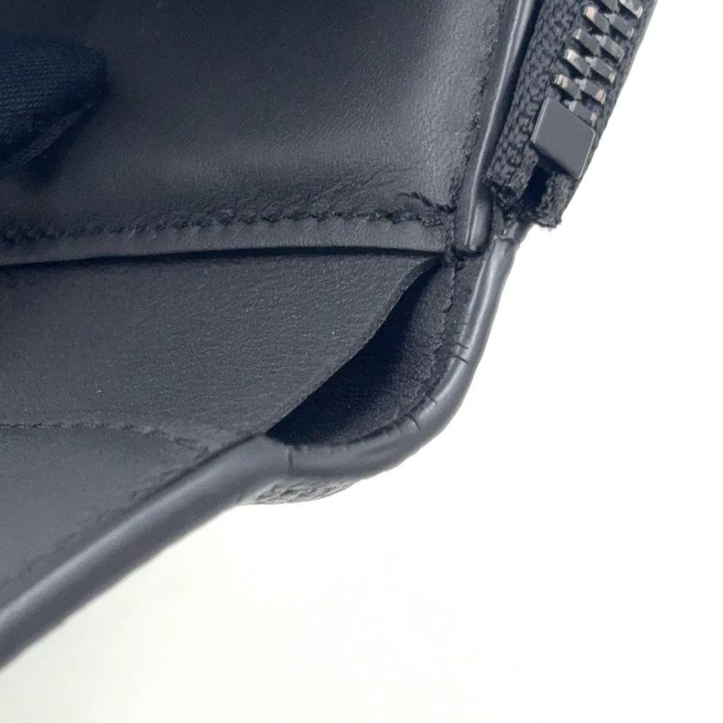 Louis Vuitton Portefeuille Pilot Aerogram Leather Black Trifold Wallet — view 8