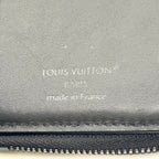 Louis Vuitton Portefeuille Pilot Aerogram Leather Black Trifold Wallet — view 4