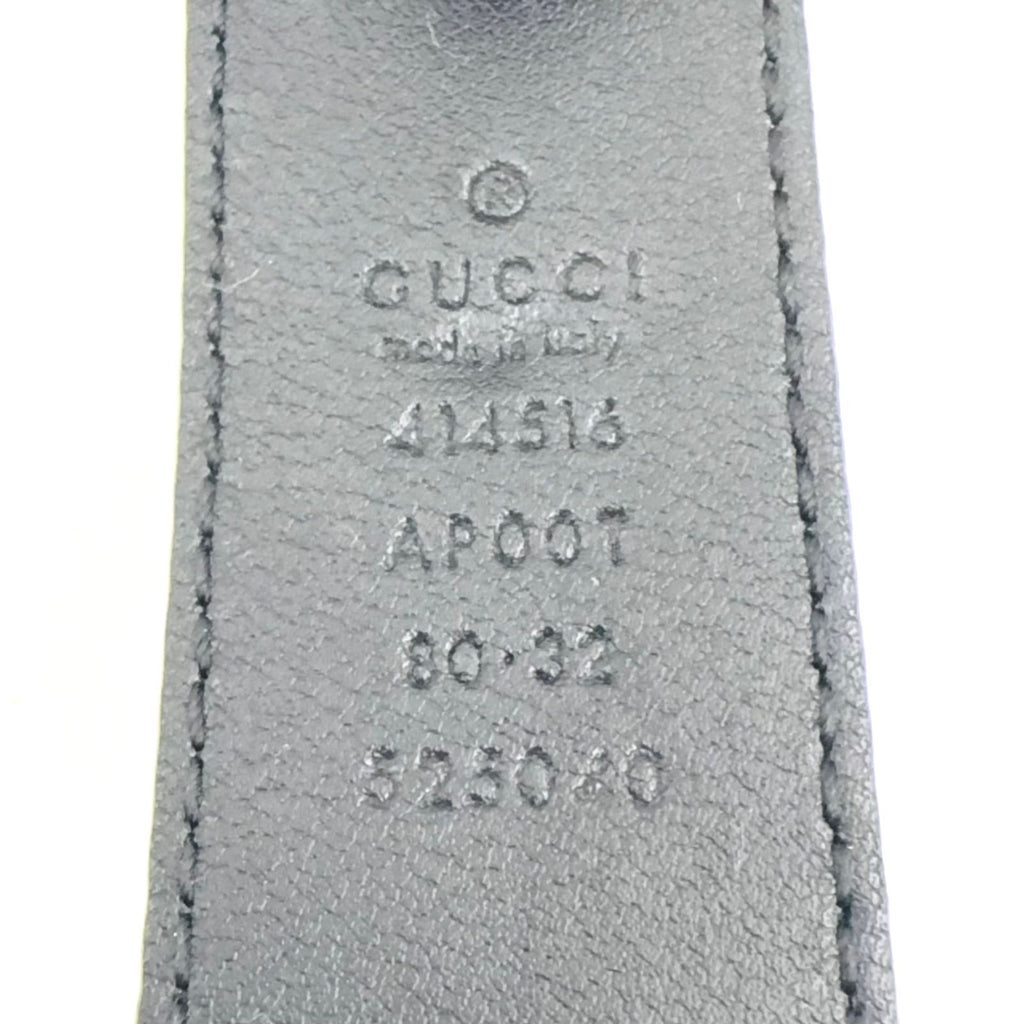 Gucci GG Marmont Leather Black Belt Gold — view 2