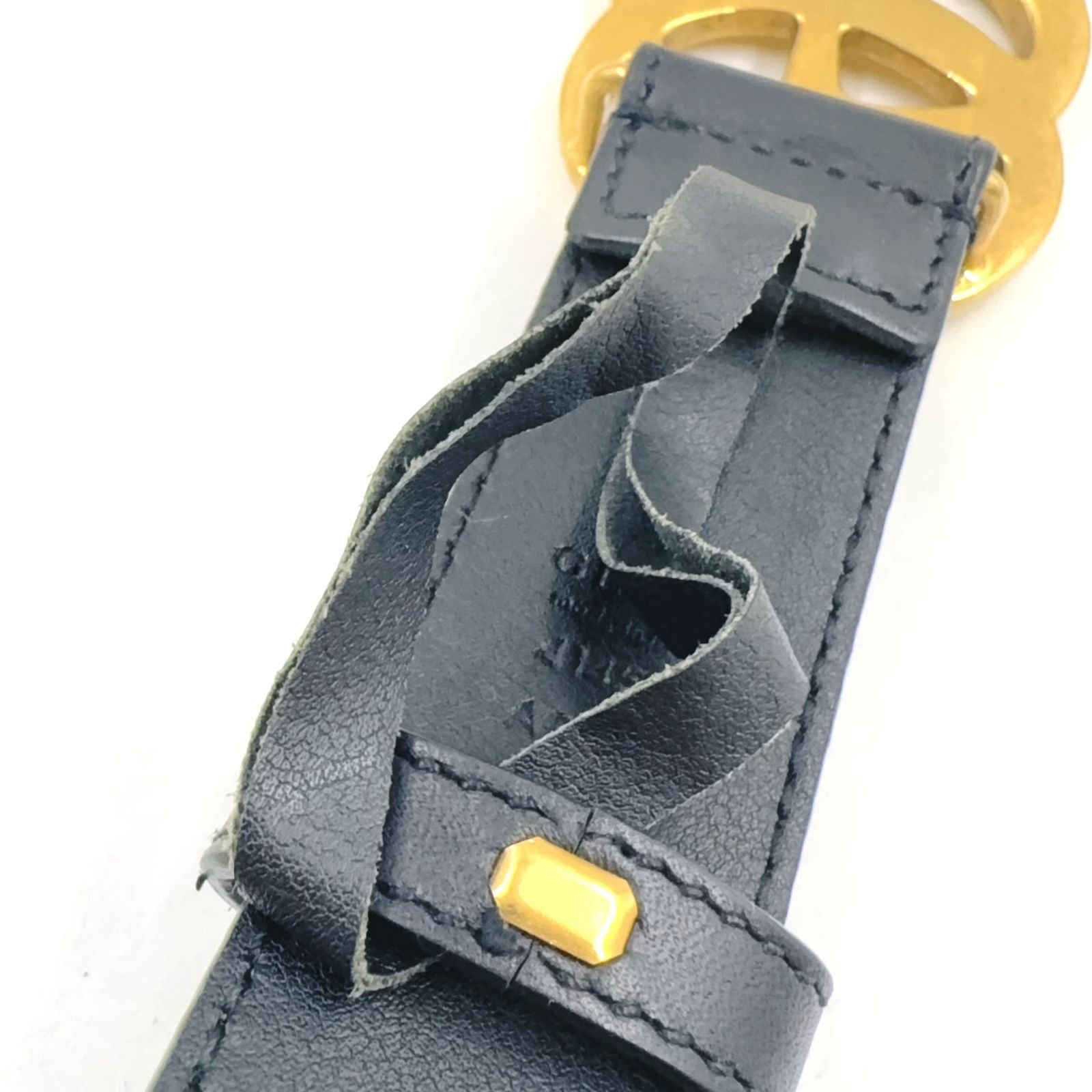 Gucci GG Marmont Leather Black Belt Gold — view 7
