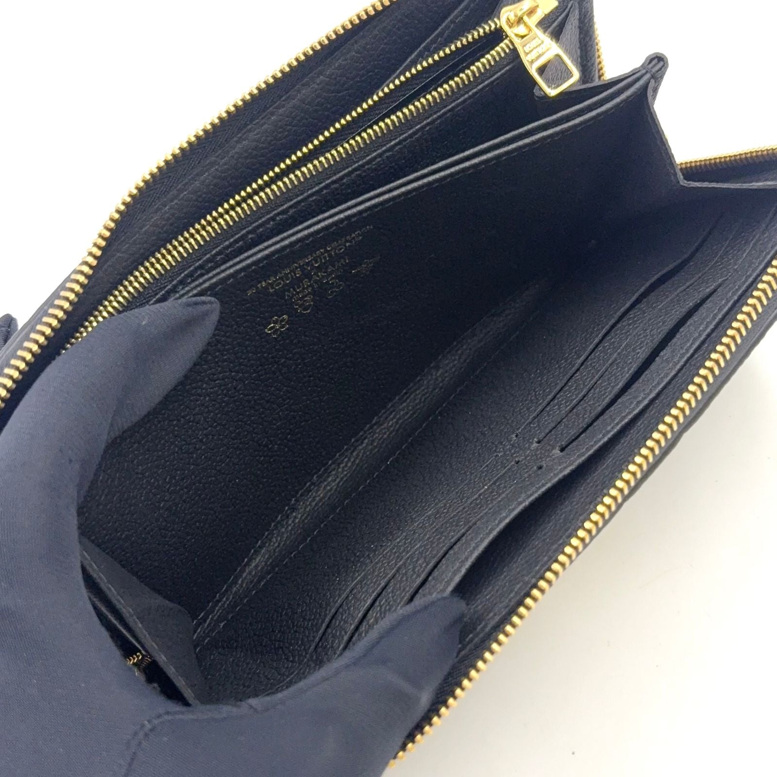Louis Vuitton Zippy Wallet Takashi Murakami Panda Collaboration Leather Black — view 8