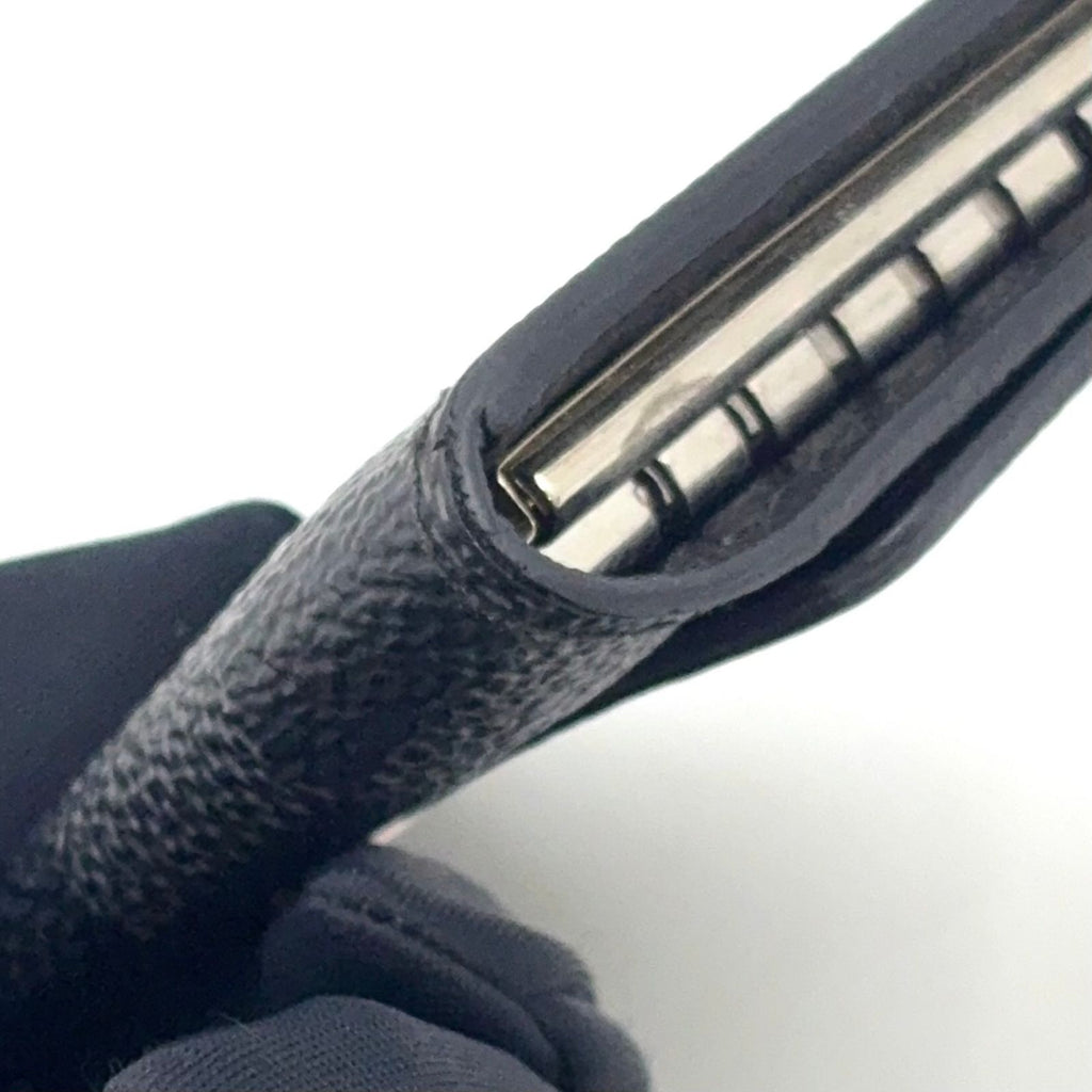 Louis Vuitton Multicles 6 Damier Graphite Leather Black Key Case Silver Key — view 6