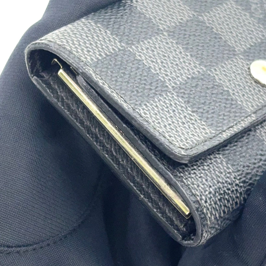 Louis Vuitton Multicles 6 Damier Graphite Leather Black Key Case Silver Key — view 5