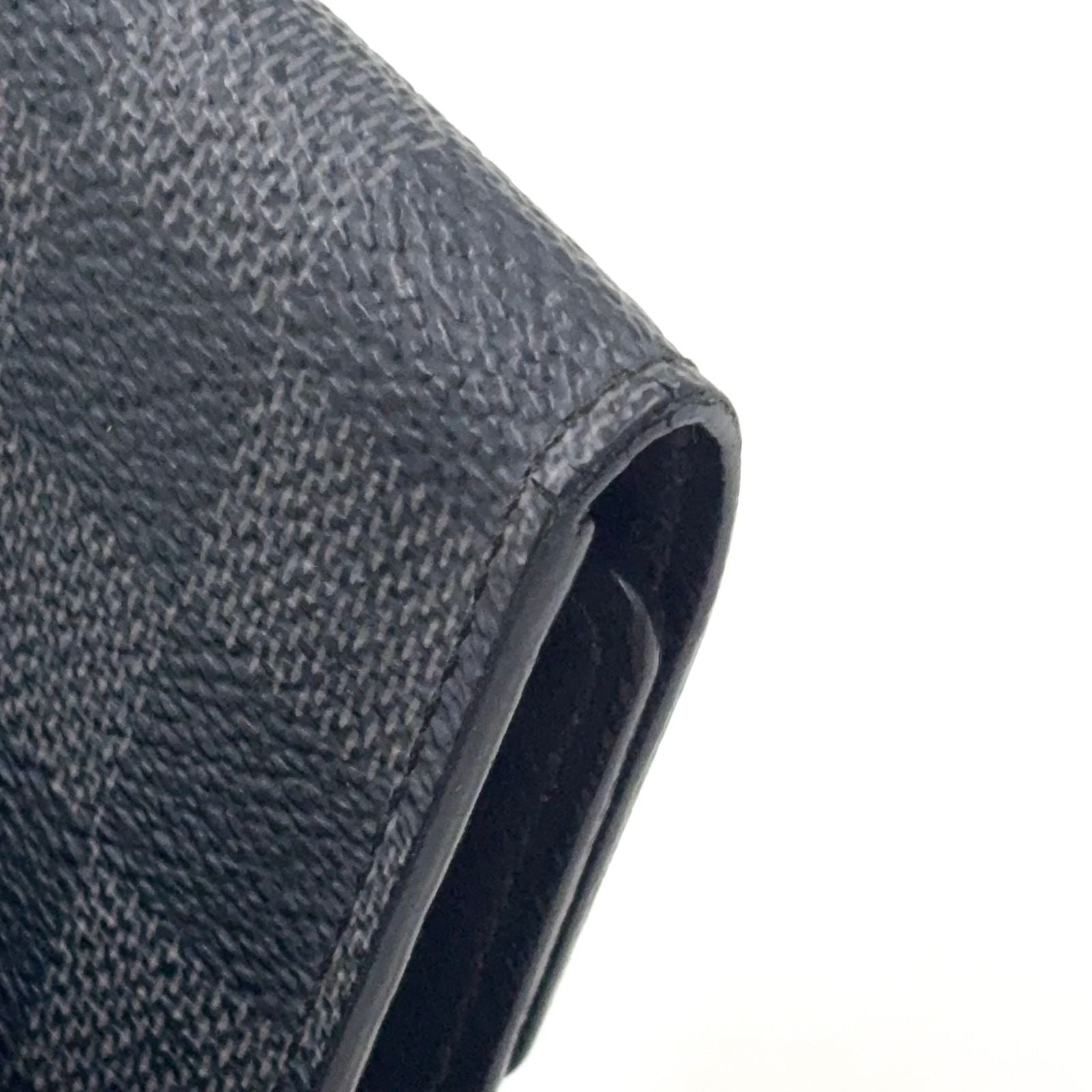 Louis Vuitton Multicles 6 Damier Graphite Leather Black Key Case Silver Key — view 8