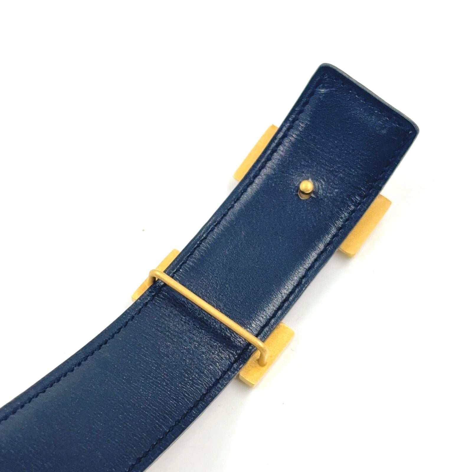 Hermes Constance H Reversible Belt Leather Brown Black Gold — view 5