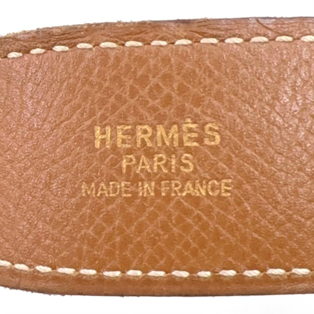 Hermes Constance H Reversible Belt Leather Brown Black Gold — view 2
